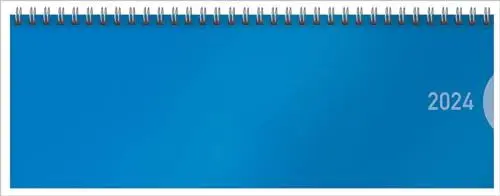 Produktbild: Tischquerkalender Classic Colourlux blau 2024: 1 Woche 1 Seite·· Bürokalender·· Tischkalender quer im Format: 29,8 x 10,5 cm