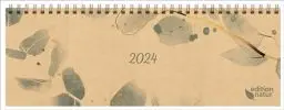 Produktbild: Tischquerkalender Edition Natur Floral 2024: 1 Woche 2 Seiten·· Bürokalender·· nachhaltiger Tischkalender quer·· Format: 29,8 x 10,5 cm