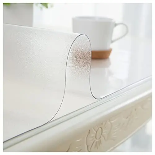 Produktbild: Tischschutzfolie transparent, Tischdecke, Tischfolie, einseitig matt, Keine Blasen, Schutzfolie 1,5 mm/2 mm/3 mm für Glastische, abwischbarer Tischschutz