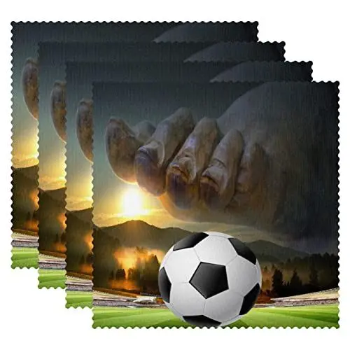 Produktbild: Tischsets 1er-Set,Esstisch-Tischsets,Steinernes Bigfoot-Fußballstadion Tischsets,Tischsets 1er-Set,Tischsets aus Stoff