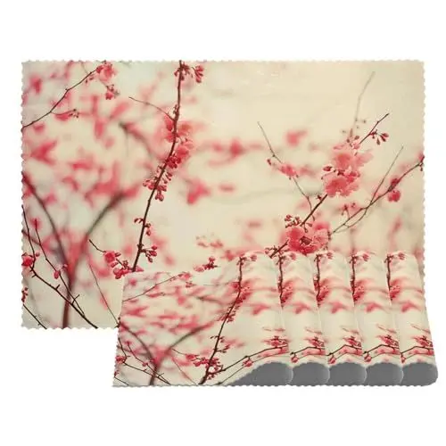 Produktbild: Tischsets,1er Set,rutschfeste,waschbare Tischsets,Blume Japanische Kirsche