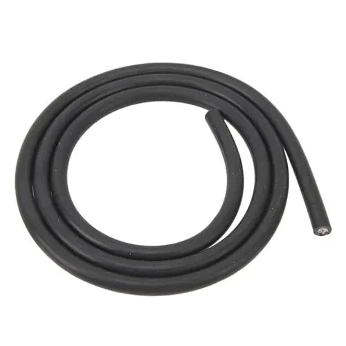 Produktbild: 7-mm-Zündkabel, 1 M Länge, PVC-ummanteltes, Isoliertes Kupferkern-Zündkabel, Passend für Alle Normalen Anwendungen von Autos, Motorrädern, Rasenmähern und Kleinen Motoren, Schwarz