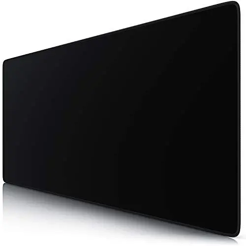 Produktbild: TITANWOLF - XXL Mauspad komplett Schwarz Speed Gaming 900 x 400mm - XXL Mousepad - Tischunterlage Large Size - verbessert Präzision & Geschwindigkeit - Stabiler Halt auf glatten Oberflächen