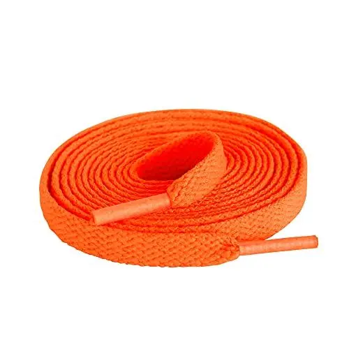 Produktbild: TITIROBA 2 Paar flach Schnürsenkel Schuhbänder 8mm breit reißfeste Ersatz Shoelaces für Sportschuhe, Laufschuhe, Turnschuhe und Canvas-Sneakers 150cm Rot