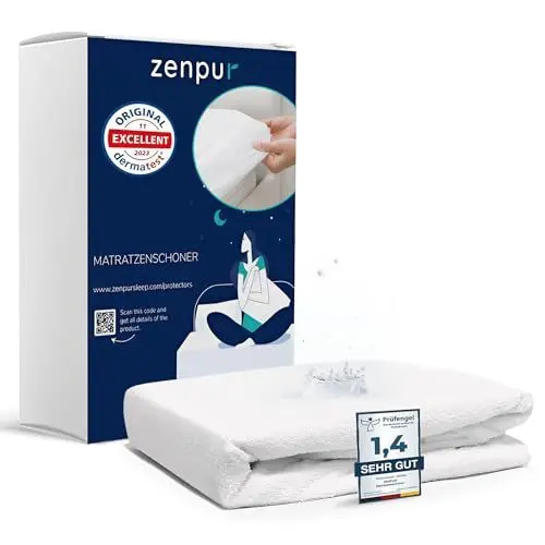 Produktbild: Title: ZenPur Matratzenschoner 90x200 Wasserdicht - Premium Matratzenauflage - Atmungsaktiver Matratzenschutz, Oeko-TEX Zertifiziert