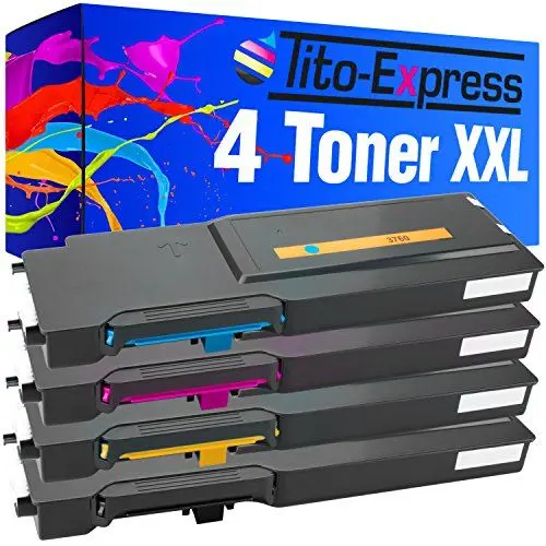 Produktbild: Tito-Express 4 Toner XXL kompatibel mit Dell C3760 | geeignet für Dell C-3760N C-3760DN C-3765DNF | Black 11.000 Seiten