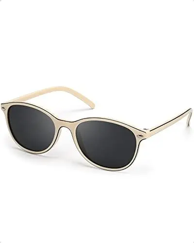 Produktbild: TJUTR Retro-Cateye Sonnenbrille für schmale Gesichter - Damen Blendschutzbrille mit Stil, leicht, klein, polarisiert, UV400 Schutz