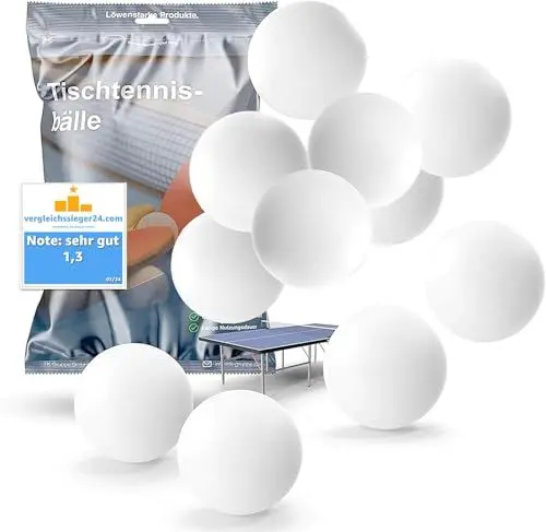 Produktbild: TK Gruppe Timo Klingler 12x Tischtennisbälle Ball Bälle weiß Set Tischtennisball 40 mm Ping Pong für Training & Wettkampf - Tischtennis Indoor & Outdoor