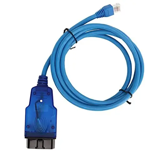 Produktbild: TKSE ENET zu OBD 16-poliges Schnittstellenkabel mit LED-Licht, Störungsfrei, Tragbares OBD-Codierungskabel für Autos
