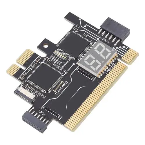 Produktbild: TL611 Pro Mainboard-Debug-Karte, Unterstützt PCI E, Mini PCI E, LPC, Kompatibel mit Allen PCI-Steckplätzen, LED-Anzeigeleuchten, für, MSI, für Computermodelle