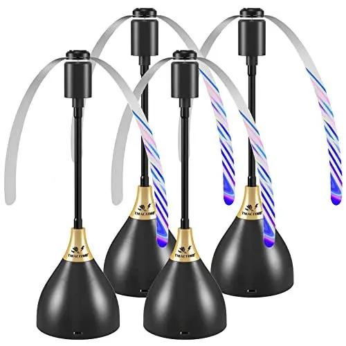 Produktbild: TMACTIME Fliegenwedler - Ventilator mit Schalter, 4er Automatischer USB C Fliegenabwehr, Faltbar & Aufhängbar Mückenschutz Ventilator Ohne Chemikalien Zu Verwenden - Fliegenvertreiber (Schwarz)