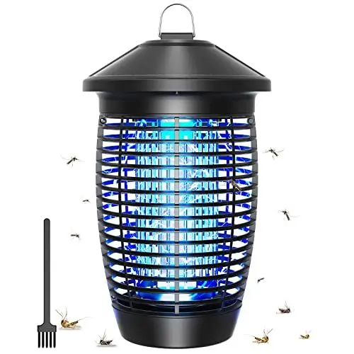 Produktbild: TMACTIME Insektenvernichter Elektrisch Stark Elektrischer Insektenfalle Mückenlampe 20W 4500V mit UV Licht Keine Giftigen Chemikalien Effektive Reichweite 100m² Wirksam Reduzieren Fliegender Insekten