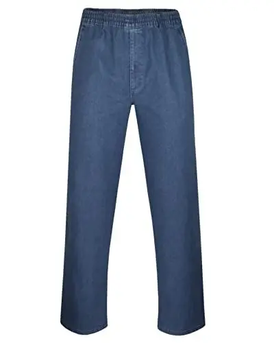 Produktbild: T-MODE Herren Jeans Stretch Schlupfhose Schlupfjeans ohne Cargo-Taschen