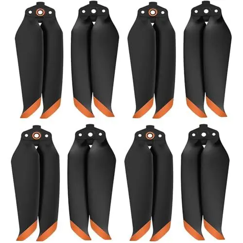 Produktbild: Tmom Air 2S Propeller Geräuscharme Propeller Faltbar 7238F Propeller für DJI Mavic Air 2/Air 2S Drone Zubehör (Orange 8pcs)
