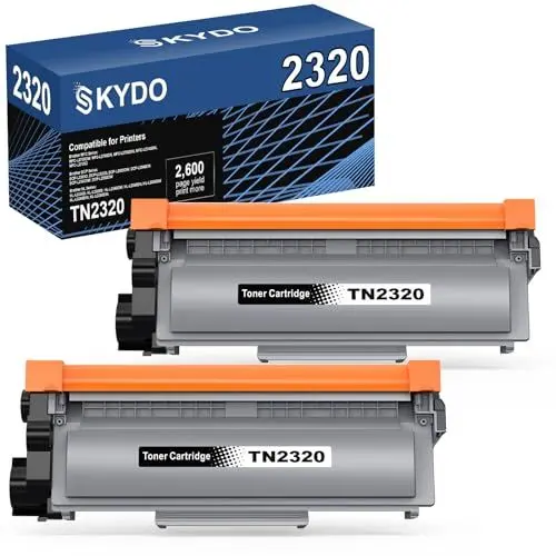 Produktbild: TN2320 Toner Kompatibel für Brother TN-2320 TN2320 TN-2310 Toner für Brother MFC-L2700DW MFC-L2700DN MFC-L2720DW HL-L2340DW HL-L2300D DCP-L2520DW DCP-L2540DN MFC-L2740DW HL-L2360DN (2 Schwarz)
