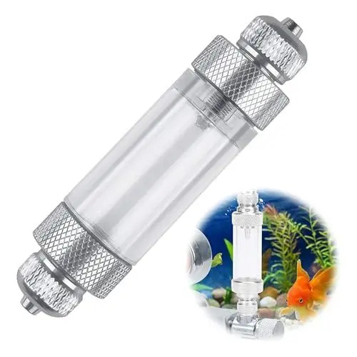 Produktbild: Tnfeeon Aquarium Wasserpflanze CO2 Blasenzähler Doppelkopf Aluminiumlegierung Aquarium Diffusor Regler für Kohlendioxidmessung (Doppelkopf-Blasenschreiber)