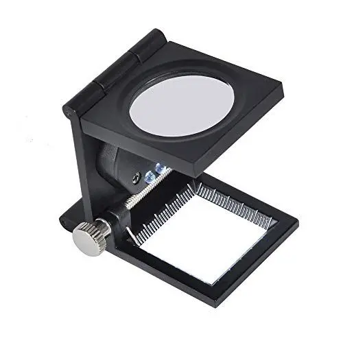 Produktbild: Tnfeeon LED-Lupe Lupe Lupe 10X Linse Klappständer Stoff Stoff Quadrat Zum Beobachten Juwelier