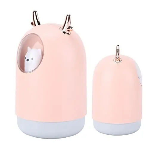 Produktbild: Tnfeeon Netter Luftbefeuchter Cool Mist Luftbefeuchter Büro Schlafzimmer Luftreiniger USB Verbunden Kawaii Luftbefeuchter(Rosa)