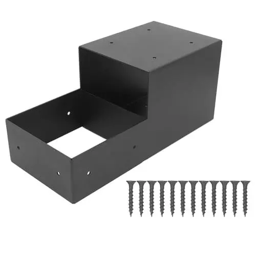 Produktbild: Tnfeeon Schwerer Verzinkter Pergola-Bausatz, 14,09 X 6,42 X 6,42 Zoll, Pergola-Halterung für Pergolen-Garten-Pavillon-Bausätze aus Metall, Inklusive Schrauben, Universelle