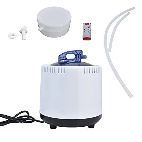 Produktbild: Tnfeeon Tragbarer Dampfgarer für die Sauna, Edelstahl-Dampferzeuger mit Fernbedienung, Spa-Maschine mit Timer-Anzeige, Nebel, Feuchtigkeitsspendend für Home-Spa-Sauna-Zubehör