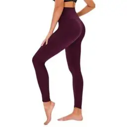 Produktbild: TNNZEET High Waist Leggings Damen Schwarz Leggins Elastische für Sport Gym,Violett,S-M