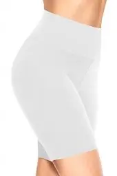 Produktbild: TNNZEET Radlerhose Damen Hohe Taille Kurze Sporthose Leggings Blickdicht Sommer Shorts Yoga Hose für Gym Sport (Weiß,S-M)