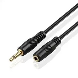 Produktbild: TNP 3,5 mm Mono Klinkenkabel Verlängerung - 2m, Mono-Verlängerungskabel, TS-Klinkenstecker, 3,5 Stecker auf 3,5 Buchse, für Pre- Amp, Power Amplifier, 12V Trigger für Amplifier, schwarz