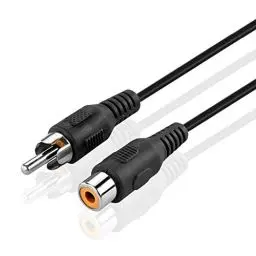 Produktbild: TNP Cinchkabel -Verlängerungskabel (Stecker auf -Buchse) Cinch auf Cinch abgeschirmtes Single Composite Adapterkabel Stecker auf Buchse, Audio-Video-Kabel, 1,8 m