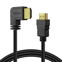 Produktbild: TNP HDMI-Kabel Rechter Winkel 90 Grad Hochgeschwindigkeits-HDMI 2.0-Kabel, unterstützt UHD 4K 60hz 2K 2160p Full HD 1080p Quad HD 1440p 3D ARC Ethernet Xbox One X/S, PS 4 Pro/Slim Apple TV 4K, 3 m