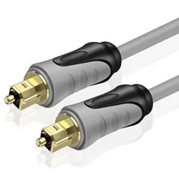 Produktbild: TNP Optisches Kabel 2m, Toslink Kabel, Digitales Audiokabel, Lichtleiterkabel, S/PDIF Kabel für Hi-Fi, Soundbar, TV, PS4, Xbox, Stereoanlage, Heimkino, Optisches Audiokabel, Optical Audio Cable