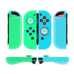 Produktbild: TNP Switch Joy Con Hülle für Nintendo Switch Joy Con Controller, Silikon Grip Skin Cover Case für Joycon Controller, Silikonhülle/Schutzhülle mit Joystick Kappen, Spielzubehör, 2er-set, Waschbär