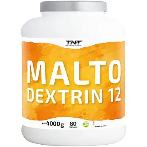 Produktbild: TNT Maltodextrin 12 (4kg) • 100% Kohlenhydrate Pulver für Sport, Fitness & Bodybuilding