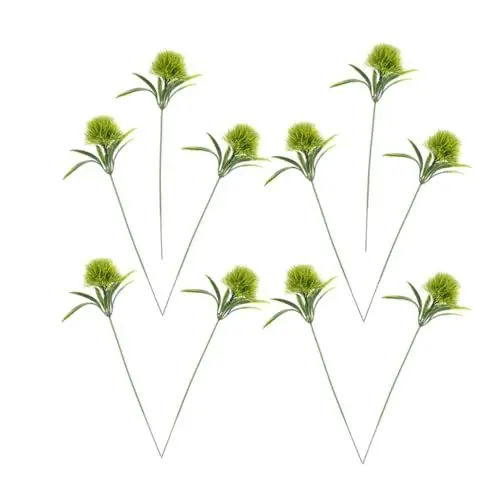 Produktbild: TOBBOMEY Esstisch 10 Pcs Gefälschte Löwenzahn Künstliche Sträucher Kunststoff Faux Blumen für Hochzeit