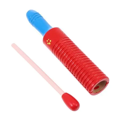 Produktbild: TOBBOMEY 1 Satz Hupen Musikausrüstung Frosch Spielzeug Musikspielzeug Für Babys Musikspielzeug Für Kinder Musikpädagogisches Spielzeug Tamburin Xylophon Spielzeug Holzinstrument Hölzern