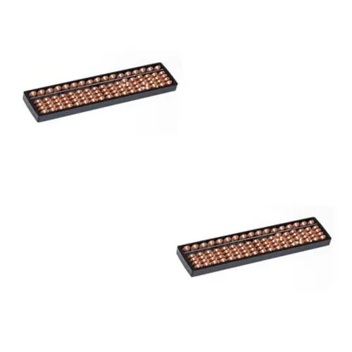 Produktbild: TOBBOMEY 2St Abakus für Kinder Portable tragbare Abacus kügelchen holzstäbe Perlenzähler Chinesischer Perlen-Abakus Werkzeug Spielzeug Soroban-Berechnungstool Soroban-Abakus