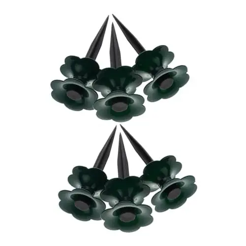 Produktbild: TOBBOMEY 6st Gartenschlauchrad Gartenpfähle Gartenschlauchführung Wasserschlauchhalter Für Draußen Gartenschlauchständer Für Draußen Führungen Für Gartenschläuche Schlauchschutz Pp Green