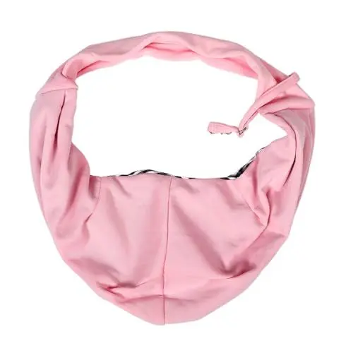 Produktbild: TOBBOMEY Haustiertasche Haustierträger Katzenbeutel Schultertasche für Haustiere Verstellbarer Schultergurt haustierbett Tragetuch für Haustiere Trageschlaufe für Welpen Polyester Rosa