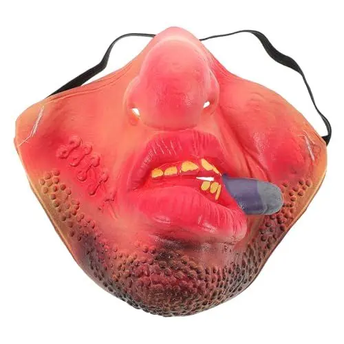 Produktbild: TOBBOMEY Lustige Maske Hexenmasken Witzige Masken Halloweenkostüm Streich-gadgets Kostüm Maske Komische Masken Witziges Zubehör Kürbis Masken Comedy-requisiten Horrormasken Emulsion