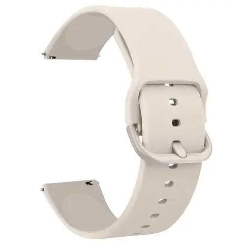 Produktbild: Tobfit Garmin Armband 20mm für Garmin Venu/Venu 2 Plus/Venu Sq/Venu Sq 2 Music Damen Herren,Silikon Ersatzarmbänder für Garmin Venu Sq 2(Starlight)