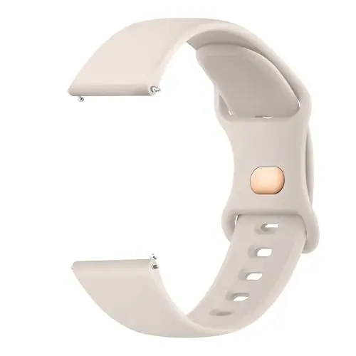 Produktbild: Tobfit Uhrenarmband für 20mm Armband Silikon Uhrenarmband mit Schnellverschluss Geeignet Ersatzarmband 20mm für Damen Herren(Starlight)