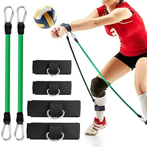 Produktbild: TOBWOLF Volleyball Training Pass Rite Aid Resistance Band, Elastic Pull Rope Exercise Resistance Bands, Volleyball Jump Bounce Drills Rope Agility Training Prevent Excessive Upward Arm Movement