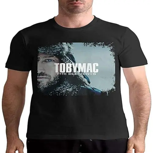 Produktbild: Tobymac Shirt Summer Leisure Tee Men's Cool Short Sleeve Cotton Black M