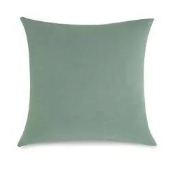 Produktbild: TOCOMOA Kissenbezüge 40x40 cm 2er Set - 100% Gewaschene Baumwolle 300 Fadenzahl, Verdickter Atmungsaktiver Bezug mit Leinenoptik & Reißverschluss - Grün Oeko-TEX Zertifiziert für Hotelkomfort