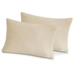 Produktbild: TOCOMOA Plüsch Kissenbezug 40 x 80 Winter - Warme Creme Kissenbezüge Fleece, ÖKO-TEX Zertifiziert Flauschig Weich Kopfkissenbezug 40x80cm 2er Set mit Reißverschluss