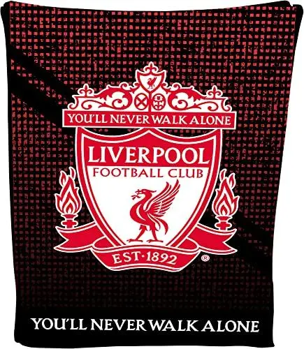 Produktbild: Todd Linens Fleecedecke mit Liverpool-Fußball-Wappen, weich, LFC, warm, Sofa, Reisedecke, Netzstoff, Geschenk für Männer, Kinder, Teenager, 100 x 150 cm