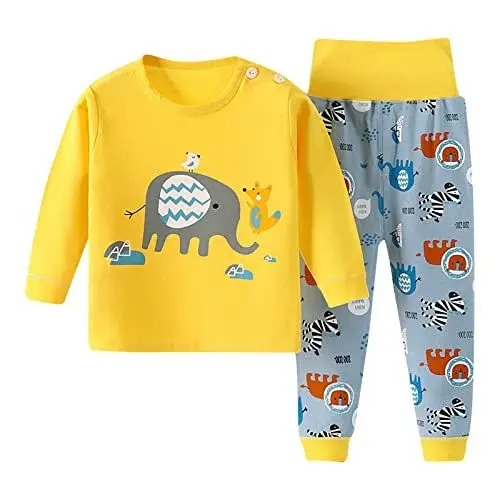 Produktbild: Toddler Boys Girls Clothes Set Baby Soft Prints Hight Waist Long Sleeve Sets Kids Cute Autumn Outfits A-381