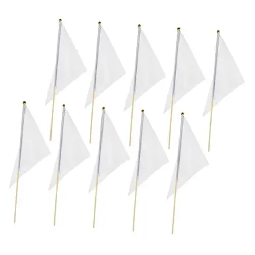 Produktbild: Toddmomy 10St Bunting-Flagge-Flagge flaggen fahne flagge Farbige Fahnen gartenflagge gartenfahnen Rasenkanten Markierungsfahnen für Rasen Landschaftsfahnen Rasendekorationspfähle Bambus