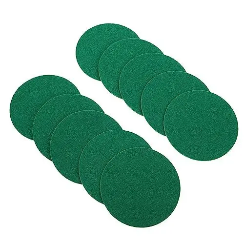 Produktbild: Toddmomy 10 Stück Air-Hockey-Schläger-Filzgleiter Ersatz-Air-Hockey-Puck-Filz-Hockey-Zubehör (Größe L)