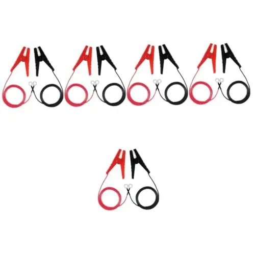 Produktbild: Toddmomy 10 Stück Ladekabel Zaunkabel Mit Clips Bauernhof Elektrozaun Sprungkabel Anschlusskabel Bauernhof Elektrozaun Starthilfekabel Elektrozaun Starthilfekabel