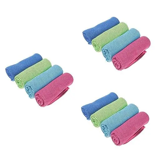 Produktbild: Toddmomy 12 STK Kaltes Handtuch Laufendes Kühltuch Schweißkühlendes Handtuch Outdoor-eistuch Sommerliche Abkühlung Kühlendes Sommerhandtuch Badetuch Polyester-mikrofaser Sport Fitness